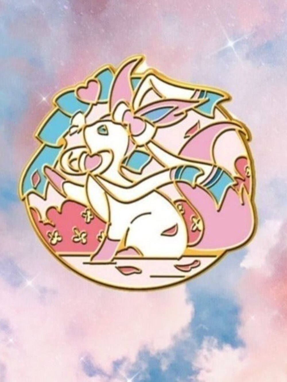 Sylveon Serenade: Fairy Magic Pokemon Enamel Pin
